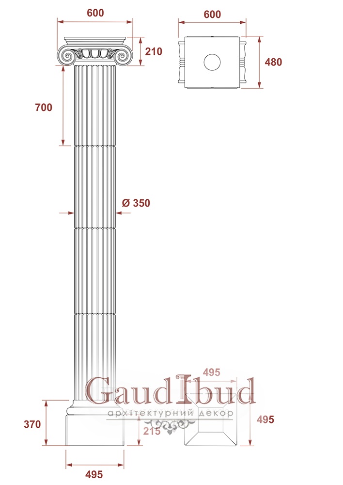columns with steklofibrobetona